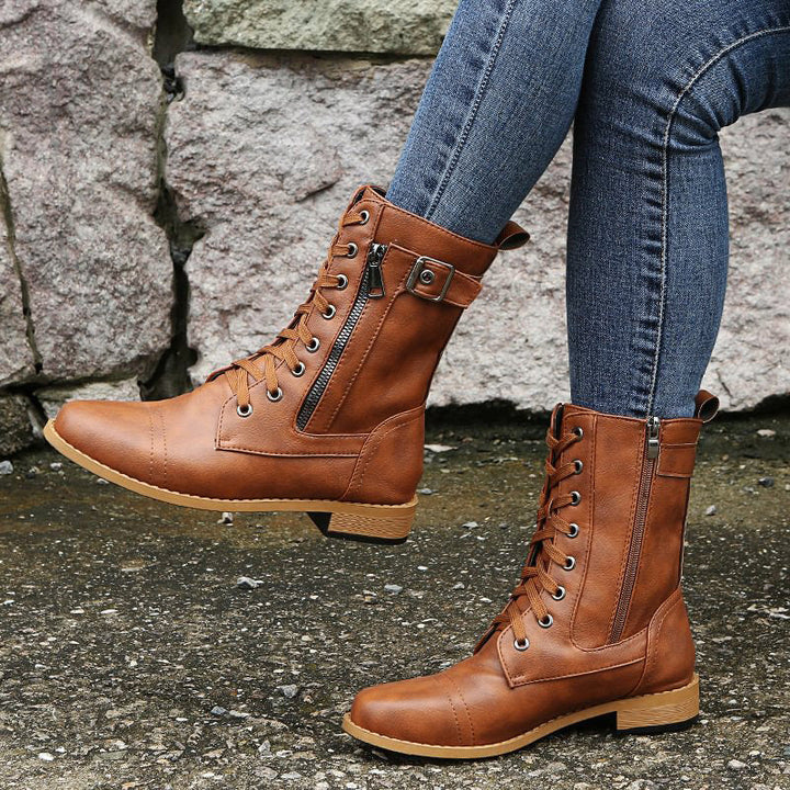Women's Combat Lace-Up Boots
