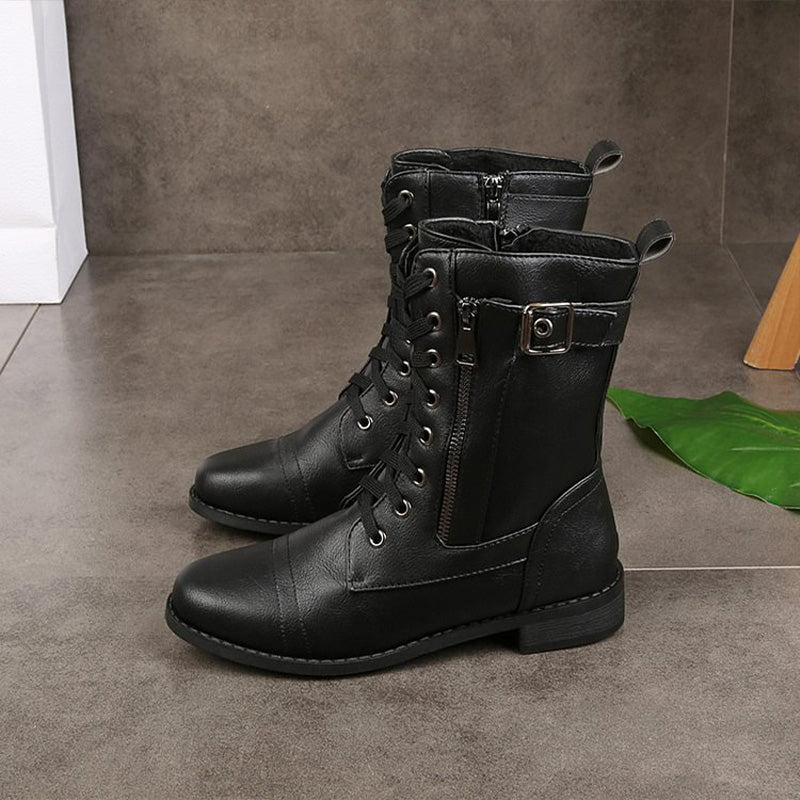 Women's Combat Lace-Up Boots