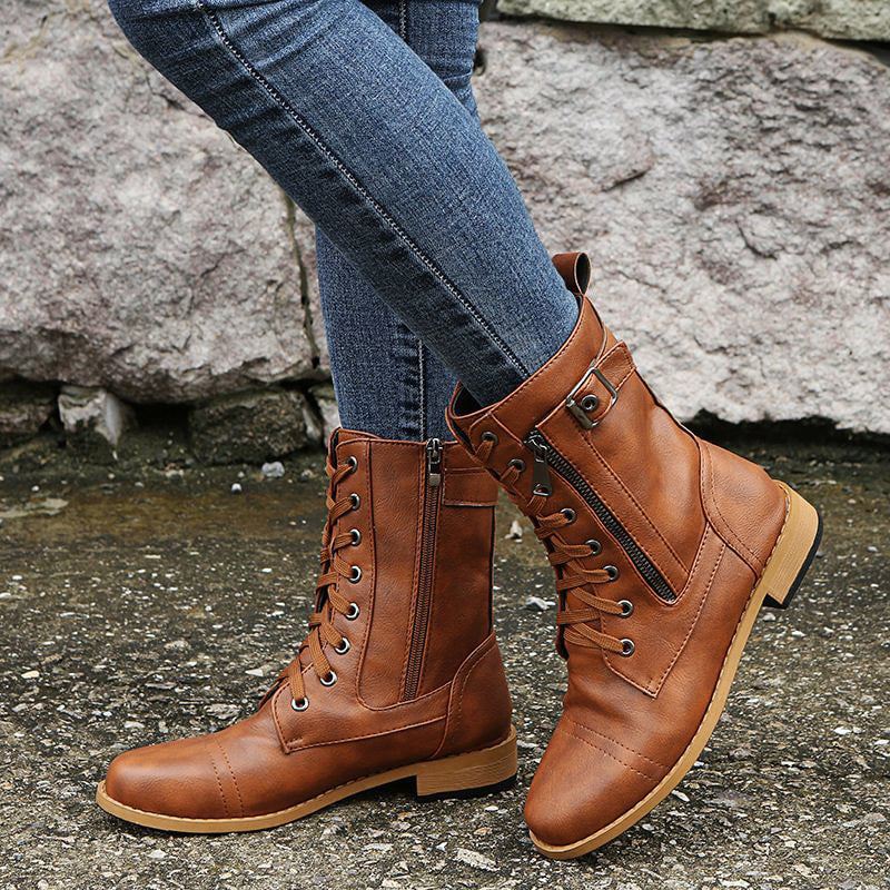 Women's Combat Lace-Up Boots