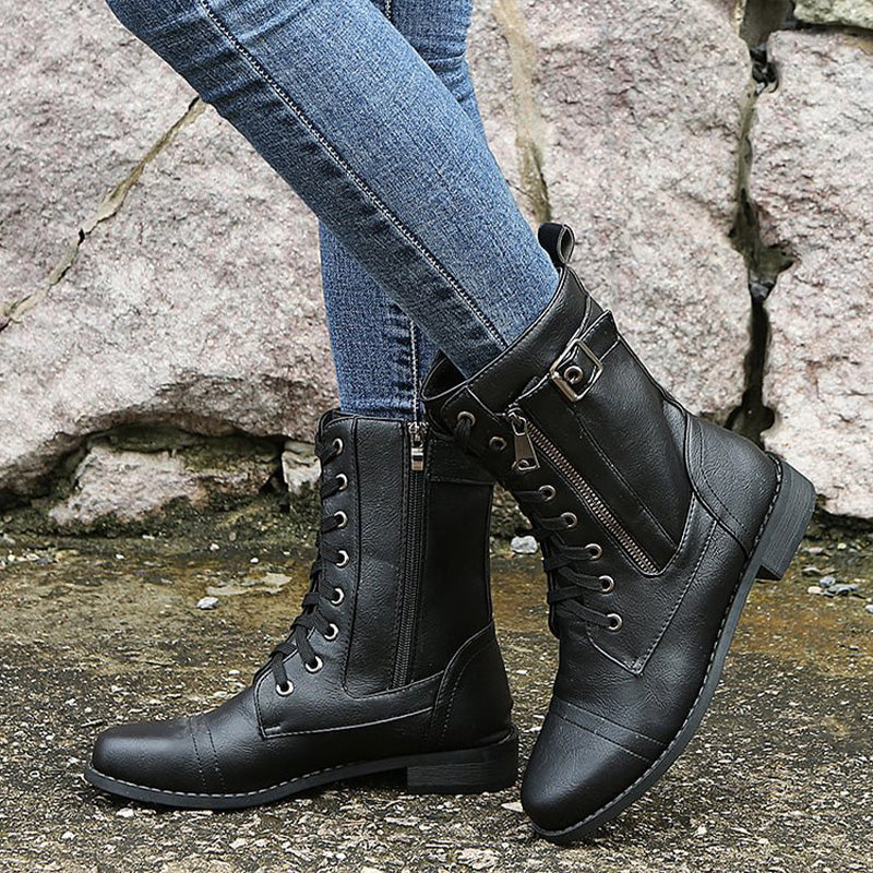 Women's Combat Lace-Up Boots
