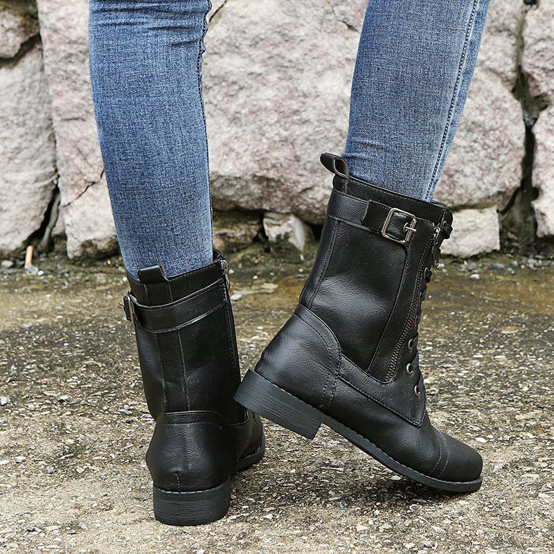 Women's Combat Lace-Up Boots