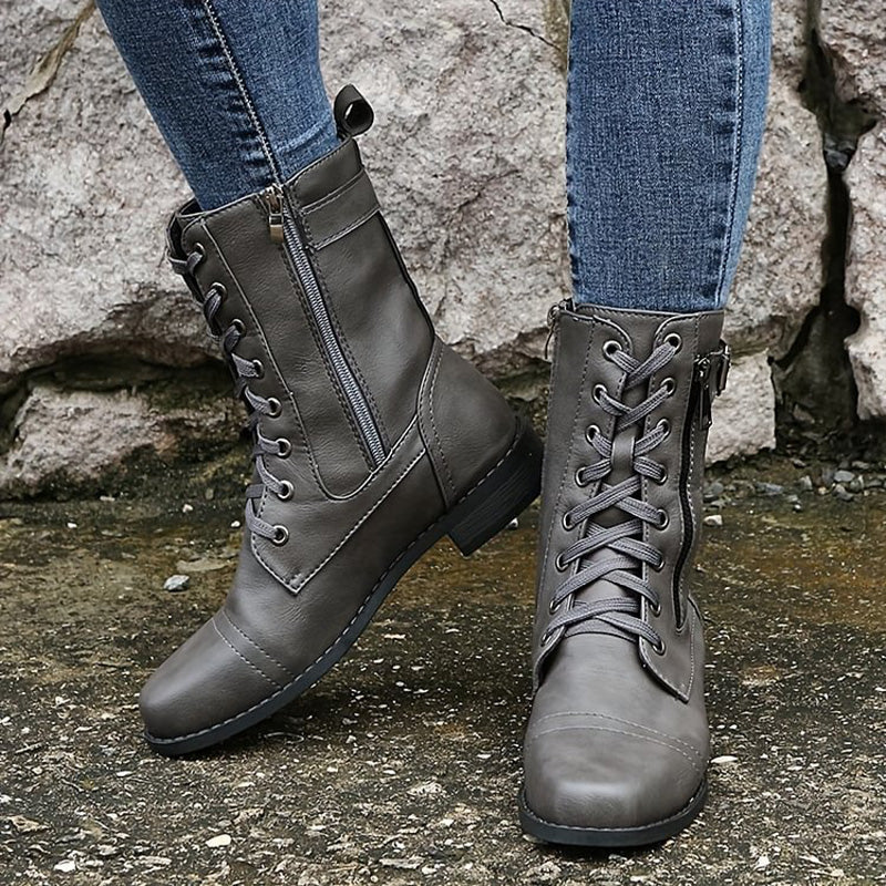 Women's Combat Lace-Up Boots