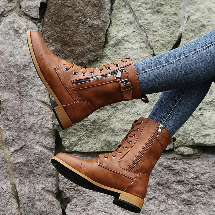 Women's Combat Lace-Up Boots
