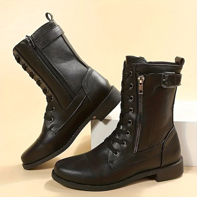 Women's Combat Lace-Up Boots