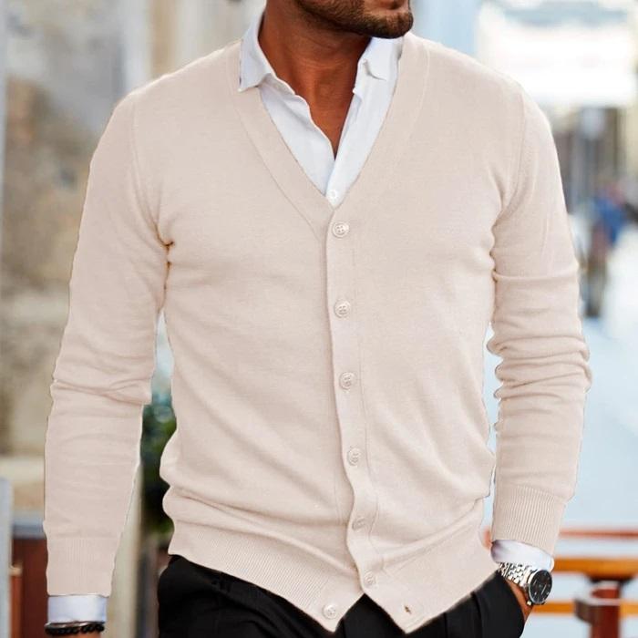 Gilet cardigan décontracté et élégant pour homme
