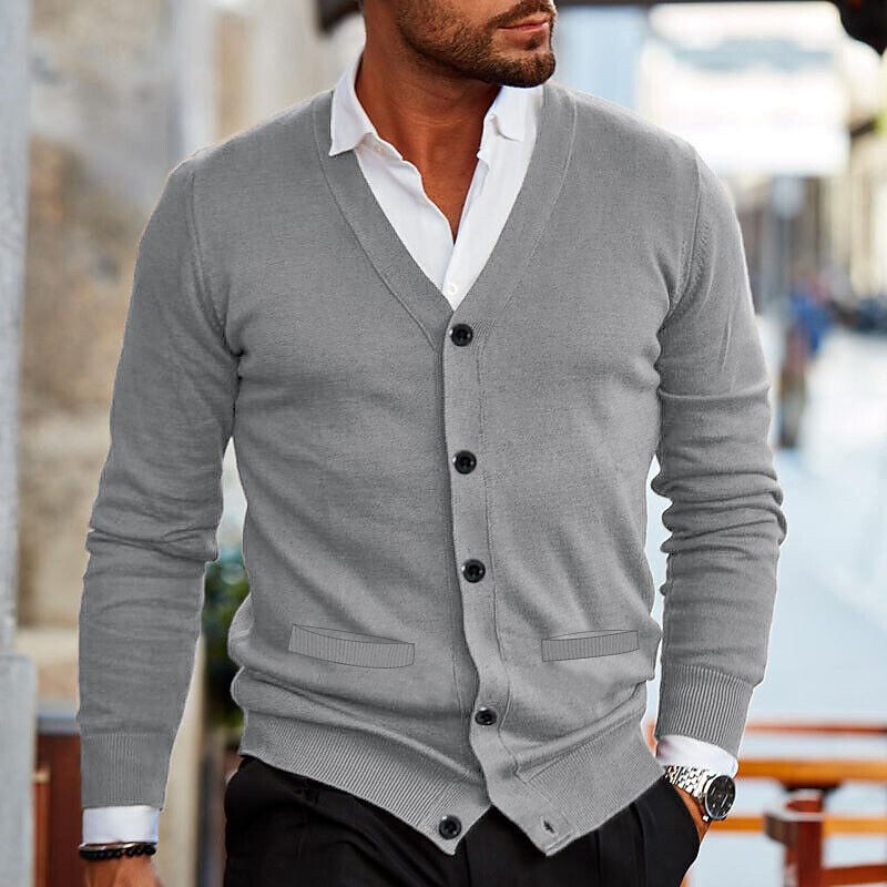 Gilet cardigan décontracté et élégant pour homme