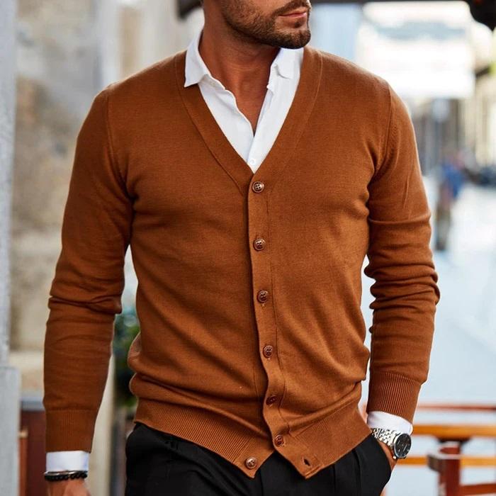 Gilet cardigan décontracté et élégant pour homme