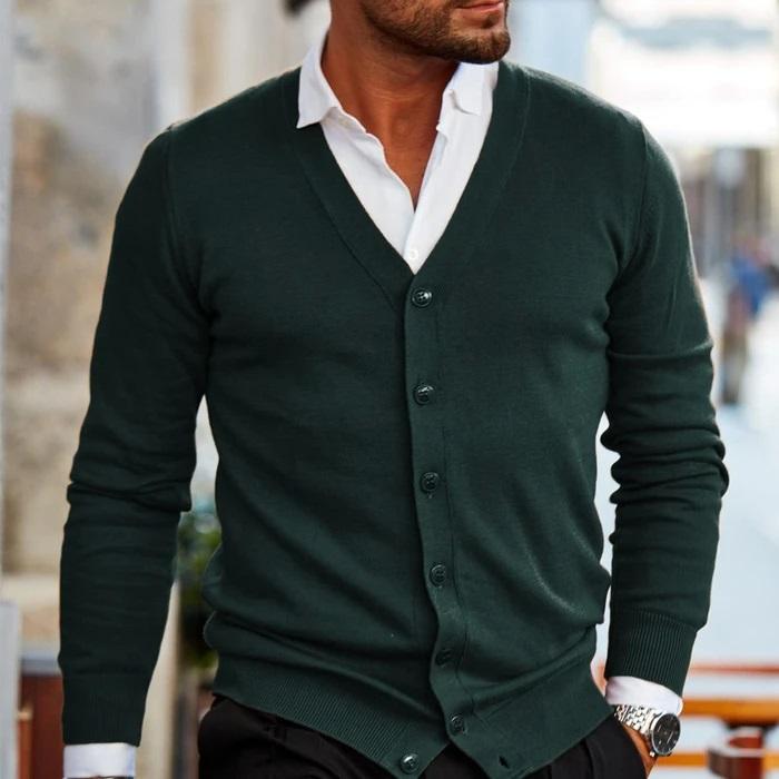 Gilet cardigan décontracté et élégant pour homme