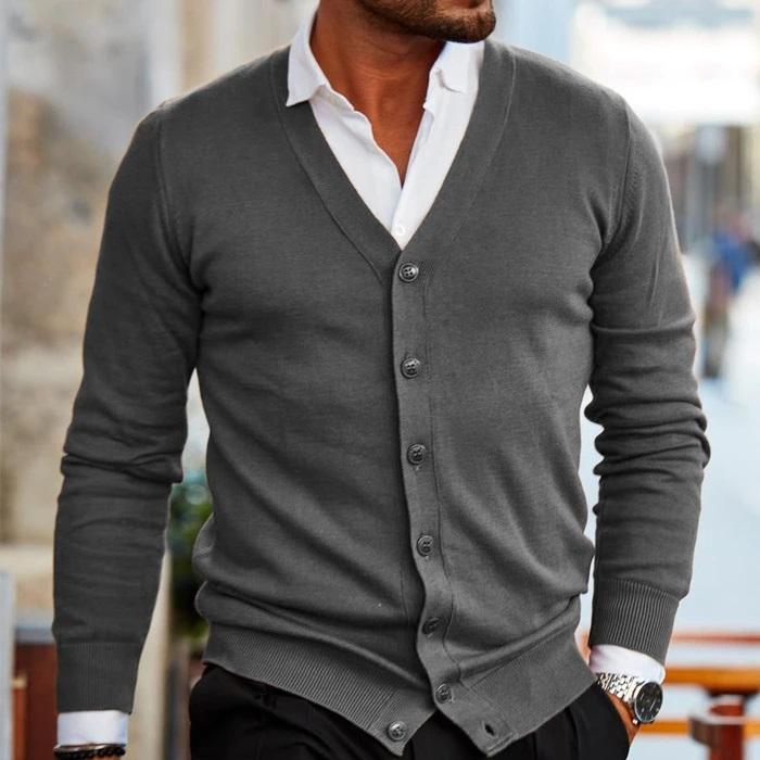 Gilet cardigan décontracté et élégant pour homme