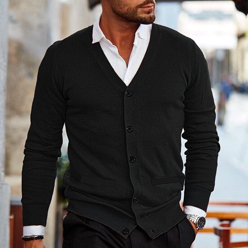 Gilet cardigan décontracté et élégant pour homme
