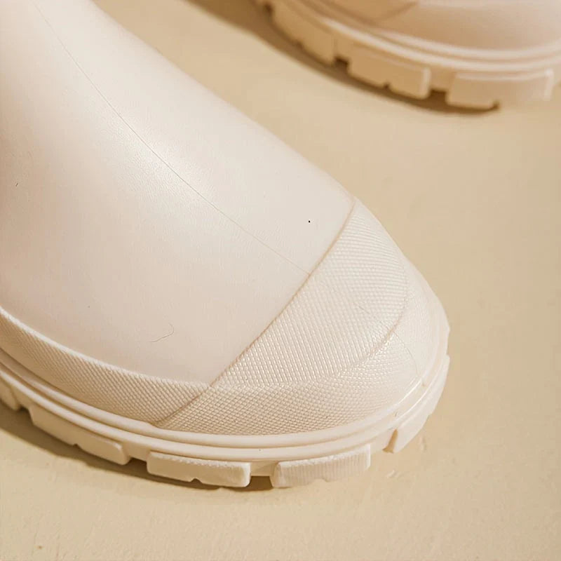 Women's Stylish Waterproof Rain Boots with Non-Slip Sole-Metro Lane Plaza