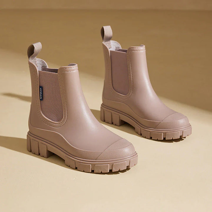 Women's Stylish Waterproof Rain Boots with Non-Slip Sole-Metro Lane Plaza