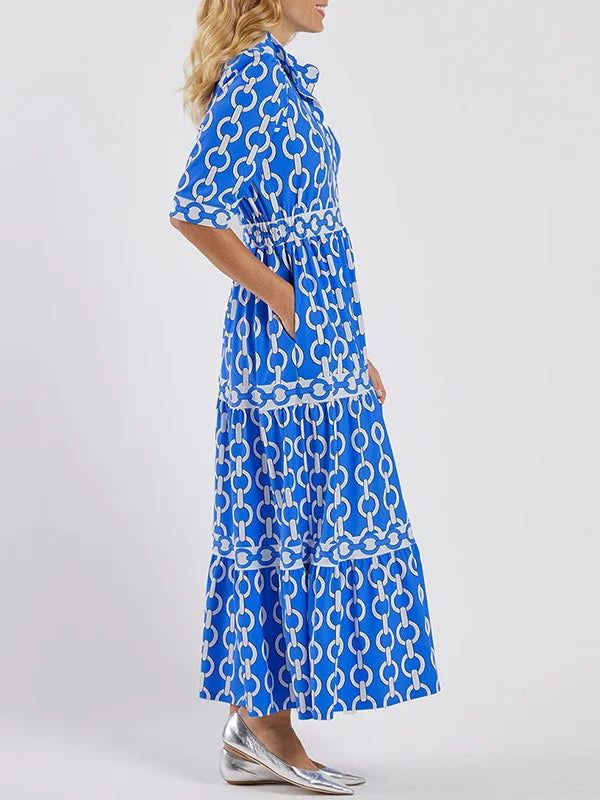 Sue | Women's Belted Maxi Dress-Metro Lane Plaza