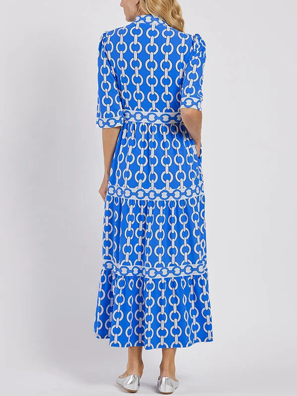 Sue | Women's Belted Maxi Dress-Metro Lane Plaza