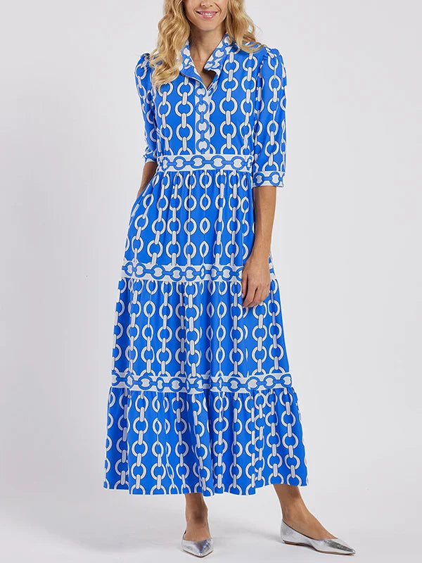 Sue | Women's Belted Maxi Dress-Metro Lane Plaza