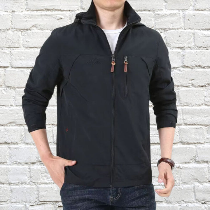 Casaco casual com capuz para homem