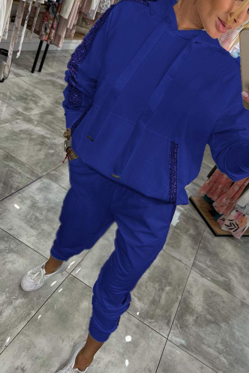 Tammie | Women's Comfortable Hoodie and Pants Set in Autumn Colors-Metro Lane Plaza