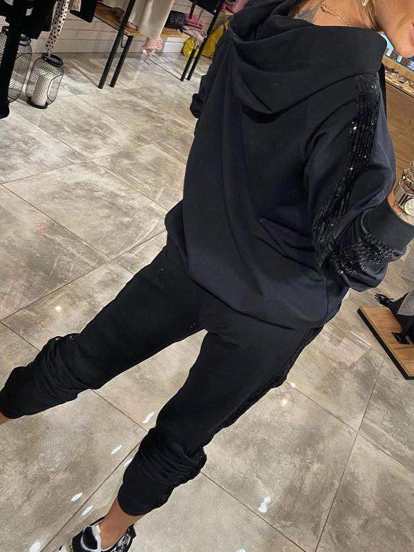 Tammie | Women's Comfortable Hoodie and Pants Set in Autumn Colors-Metro Lane Plaza