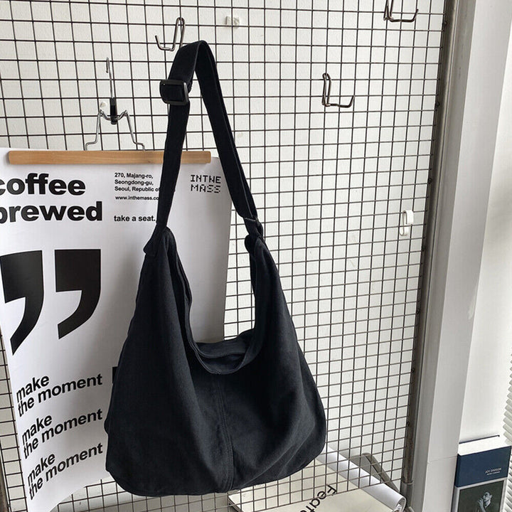 Tansie | Women's Oversized Canvas Shoulder Bag, Durable & Casual-Metro Lane Plaza