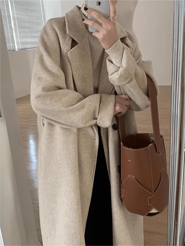 Women's Classic Belted Wool Coat