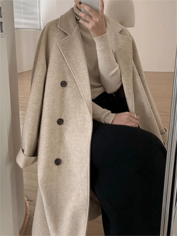 Women's Classic Belted Wool Coat