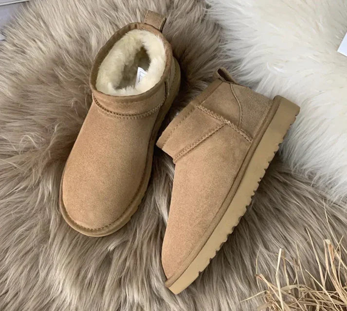 Women's Mini Boots | Cozy Ankle Boots with Soft Lining-Metro Lane Plaza