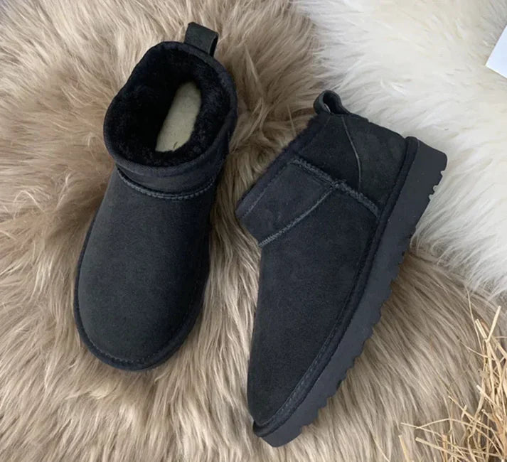 Women's Mini Boots | Cozy Ankle Boots with Soft Lining-Metro Lane Plaza