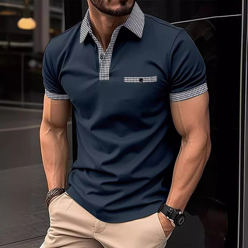 Theodore | Men's Stylish Contrast Collar Polo Shirt