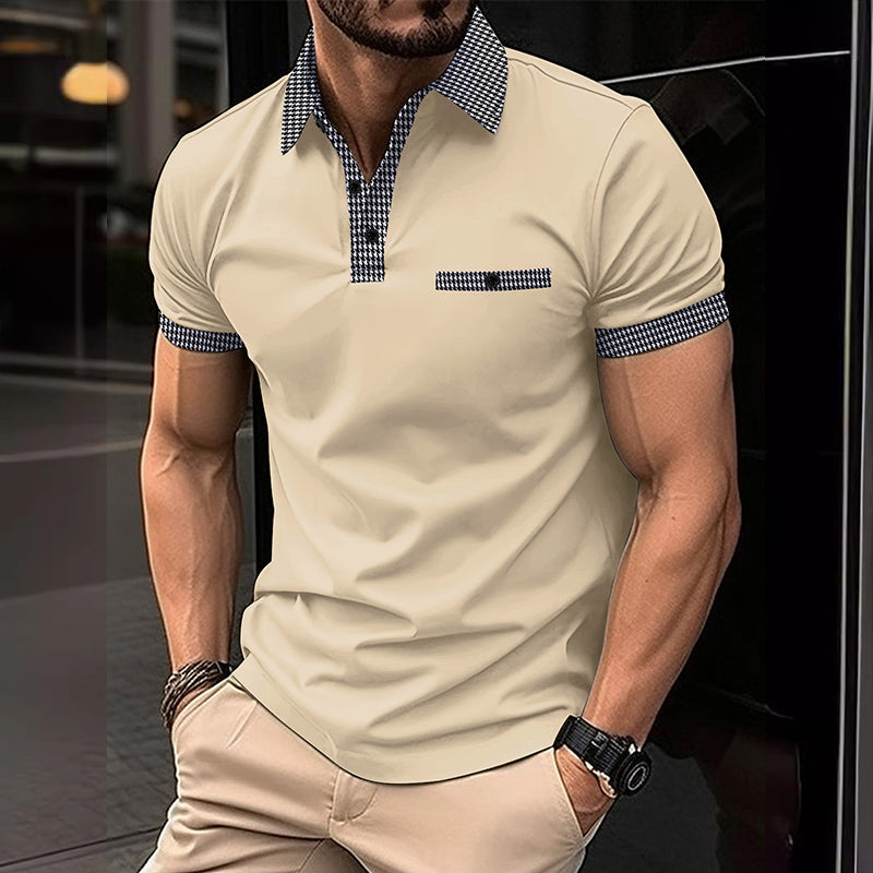 Theodore | Men's Stylish Contrast Collar Polo Shirt