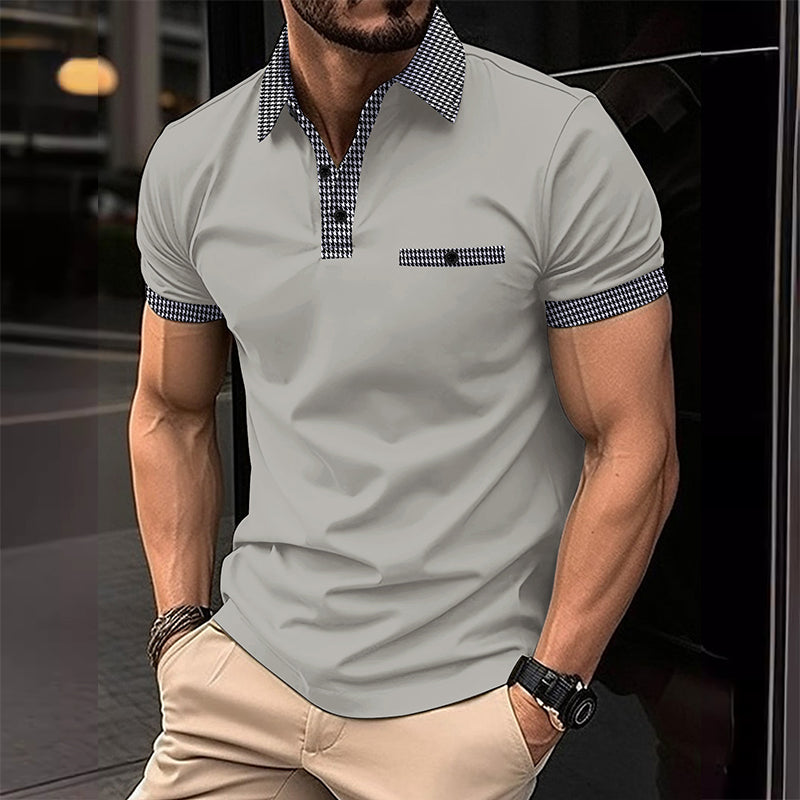 Theodore | Men's Stylish Contrast Collar Polo Shirt