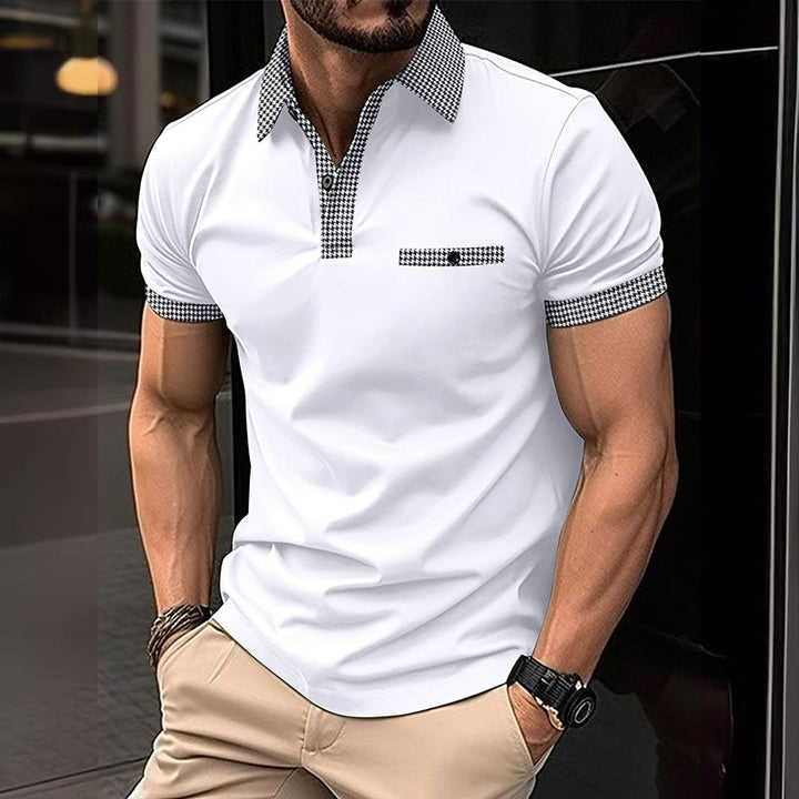Theodore | Men's Stylish Contrast Collar Polo Shirt