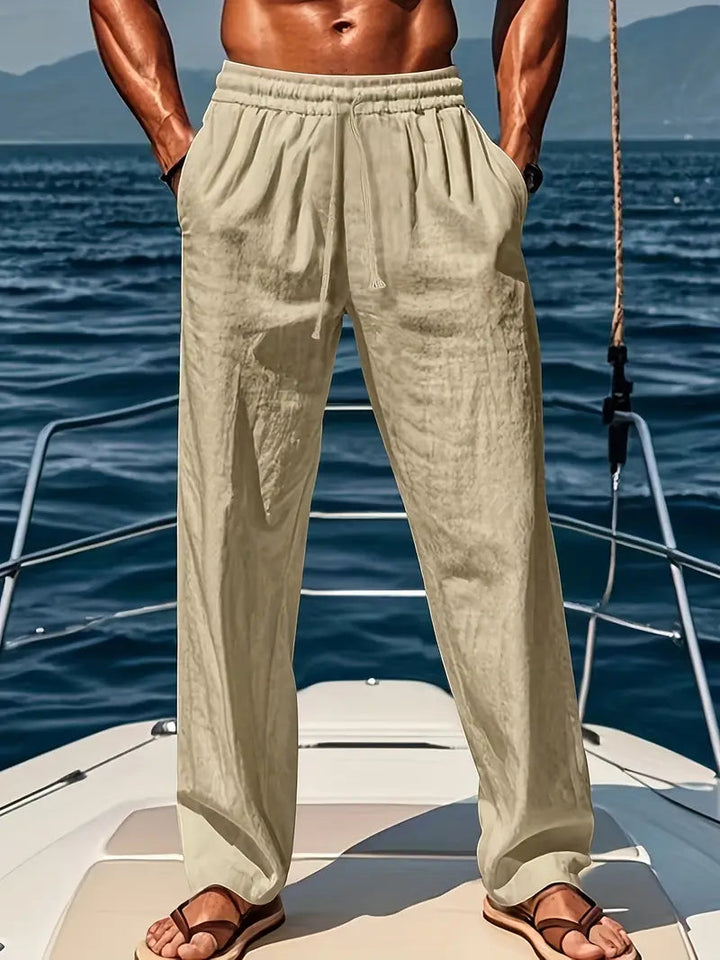 Theodore | Men's Casual Loose Fit Drawstring Pants-Metro Lane Plaza