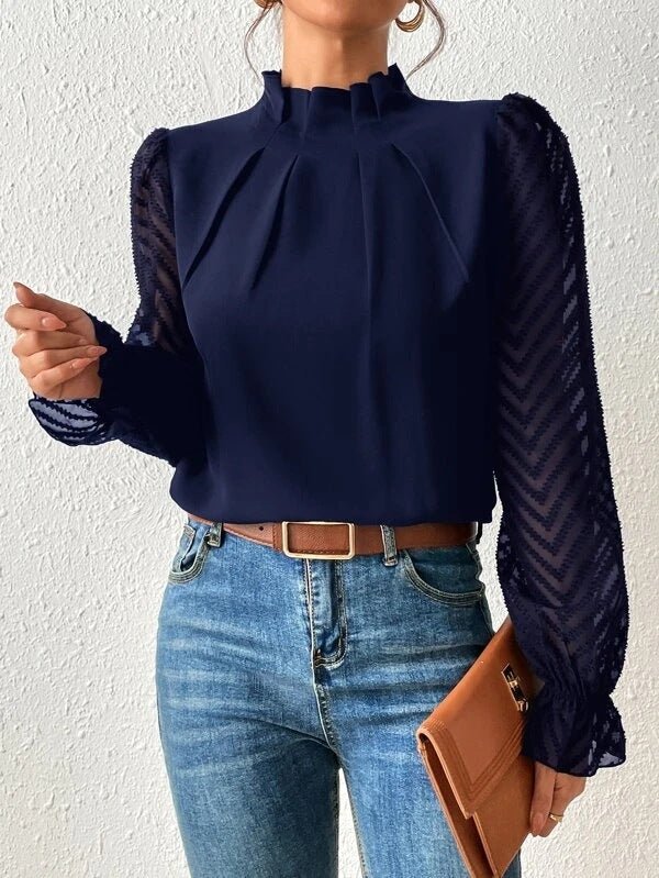 Sophia|Women's Long Sleeve Top-Metro Lane Plaza