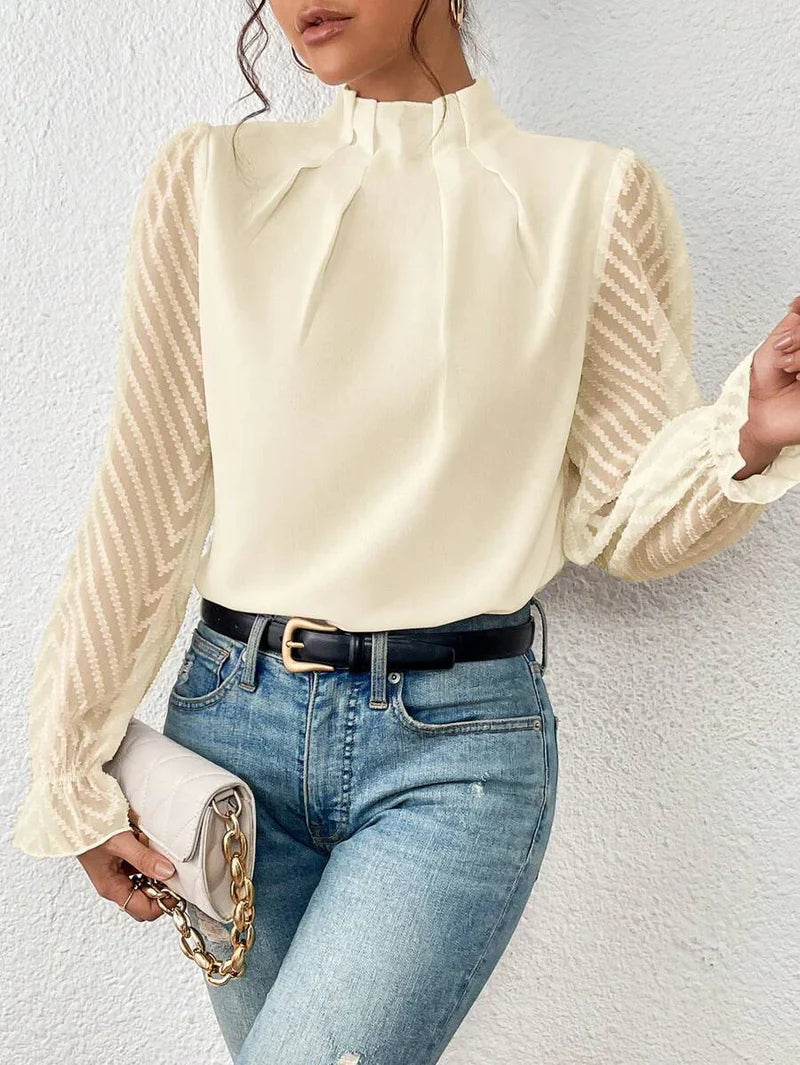 Sophia|Women's Long Sleeve Top-Metro Lane Plaza
