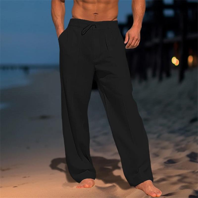 Trey | Men's Pleated Wide Leg Trousers-Metro Lane Plaza