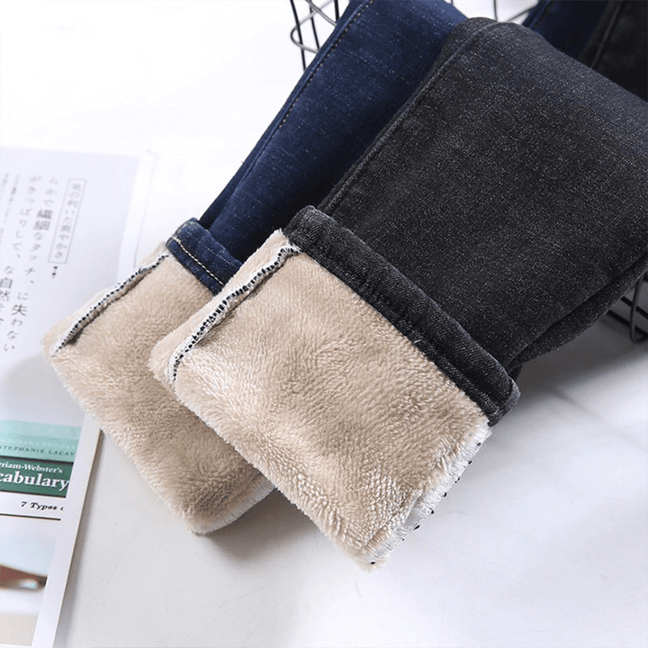 Trixie | Women's Stylish Warm Winter Fleece Jeans-Metro Lane Plaza