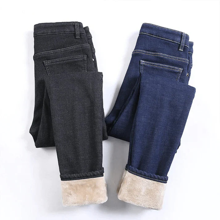 Trixie | Women's Stylish Warm Winter Fleece Jeans-Metro Lane Plaza