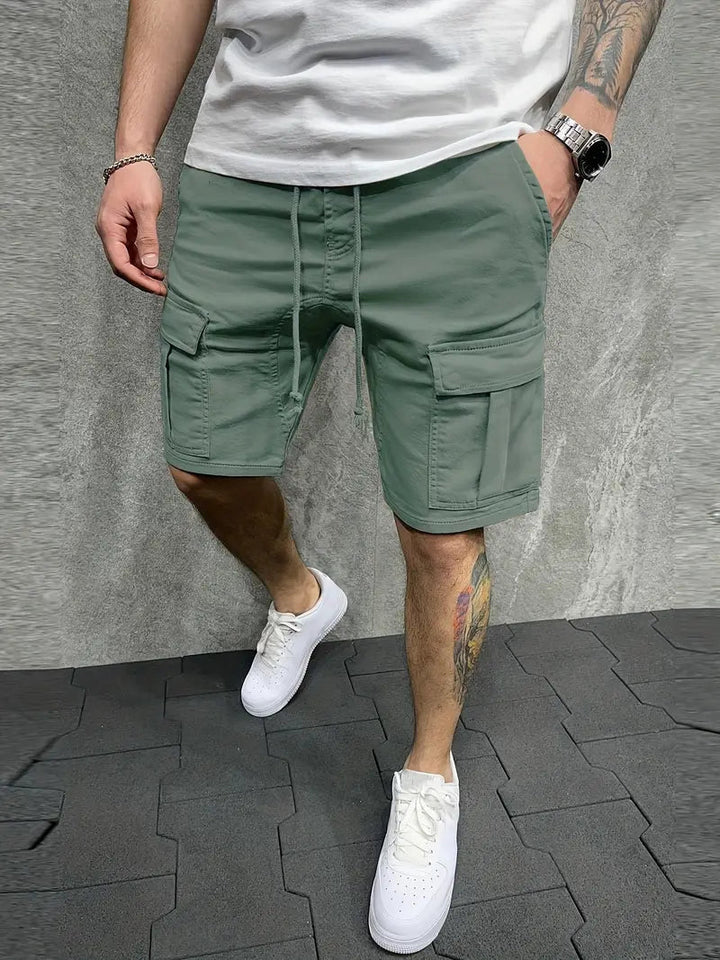 Troy | Men's Casual Cargo Drawstring Shorts-Metro Lane Plaza