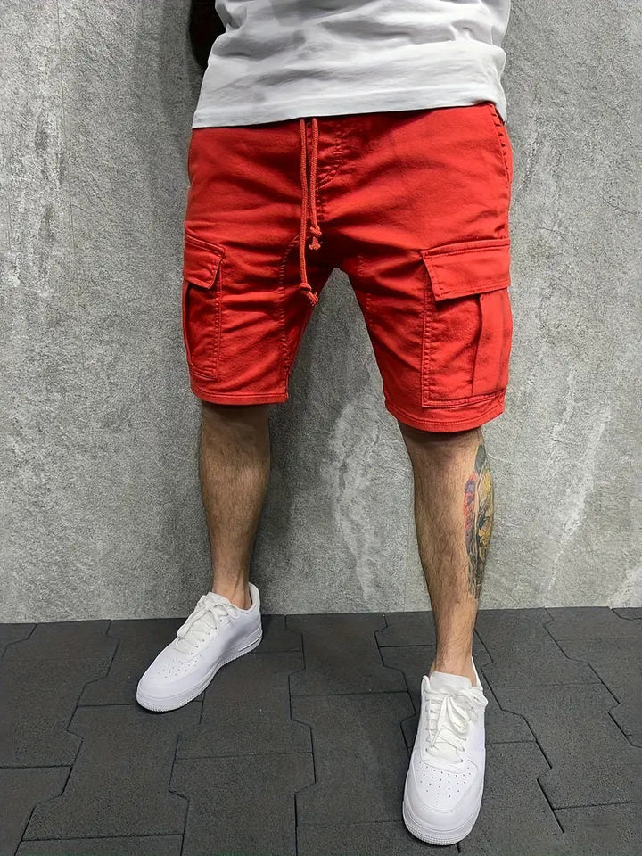 Troy | Men's Casual Cargo Drawstring Shorts-Metro Lane Plaza