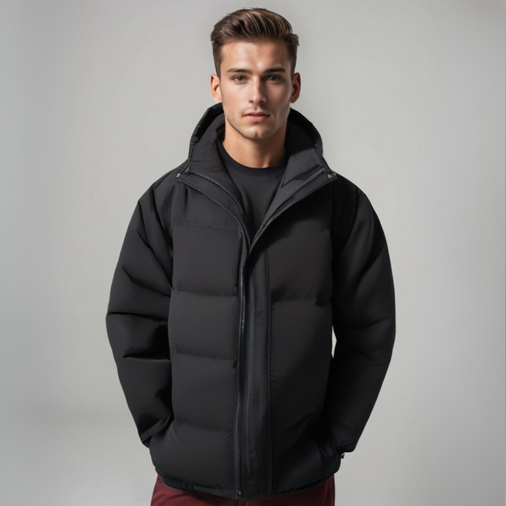Men's Classic Design Warm Hooded Jacket