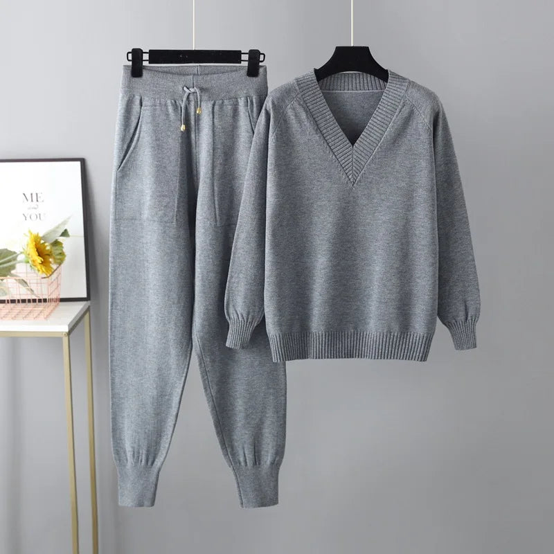 Valina | Women's Luxe Casual Sweater and Pants Set in Comfortable Fit-Metro Lane Plaza
