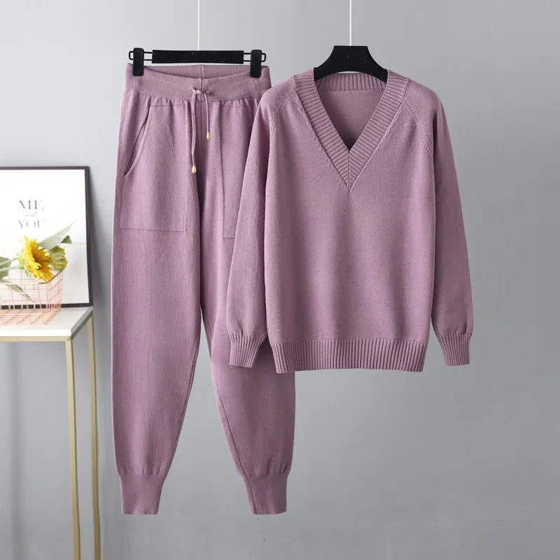 Valina | Women's Luxe Casual Sweater and Pants Set in Comfortable Fit-Metro Lane Plaza