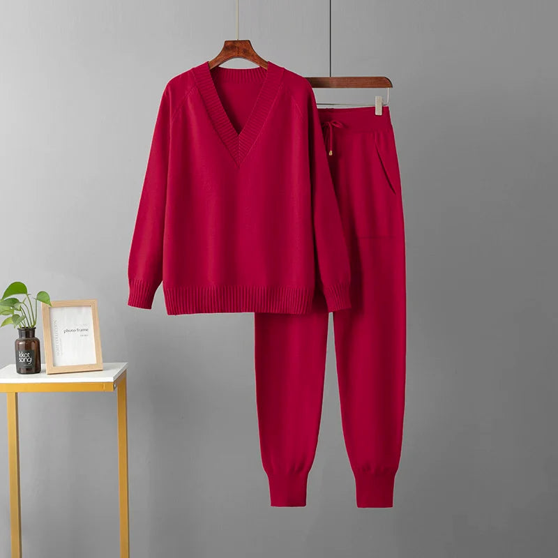 Valina | Women's Luxe Casual Sweater and Pants Set in Comfortable Fit-Metro Lane Plaza