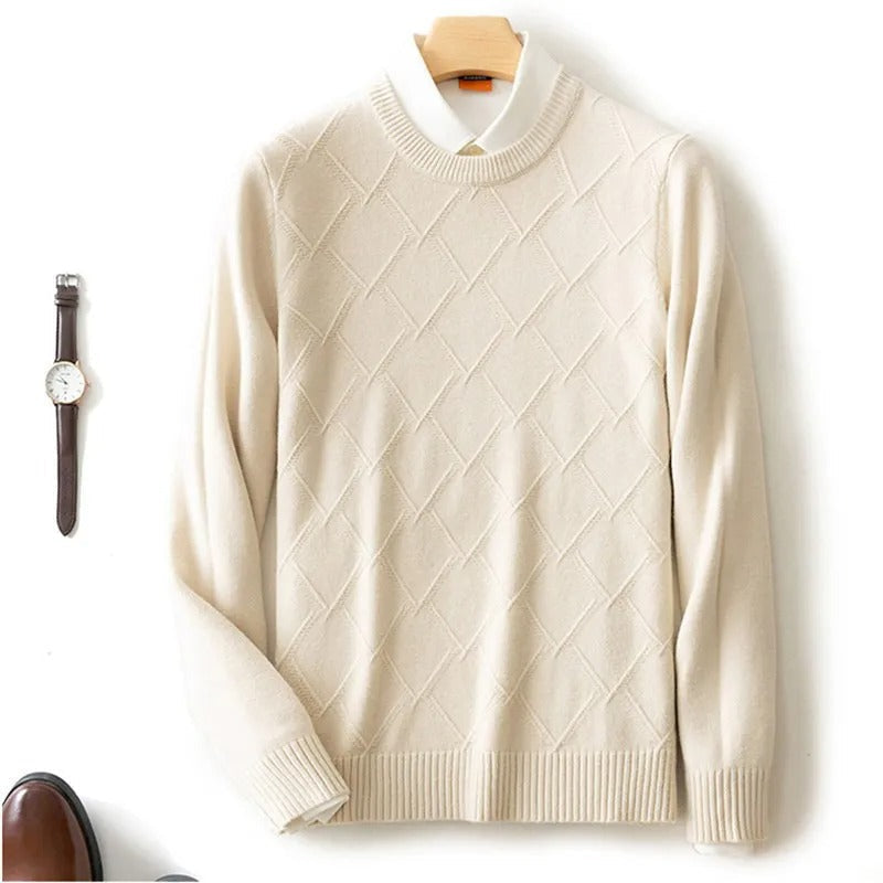 Men's Argyle Cashmere Sweater