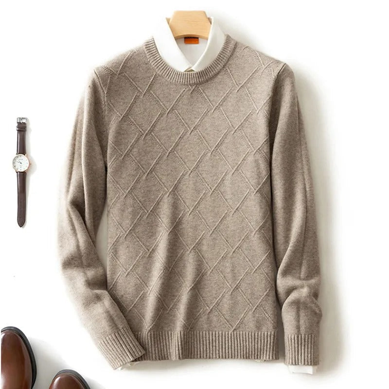 Men's Argyle Cashmere Sweater