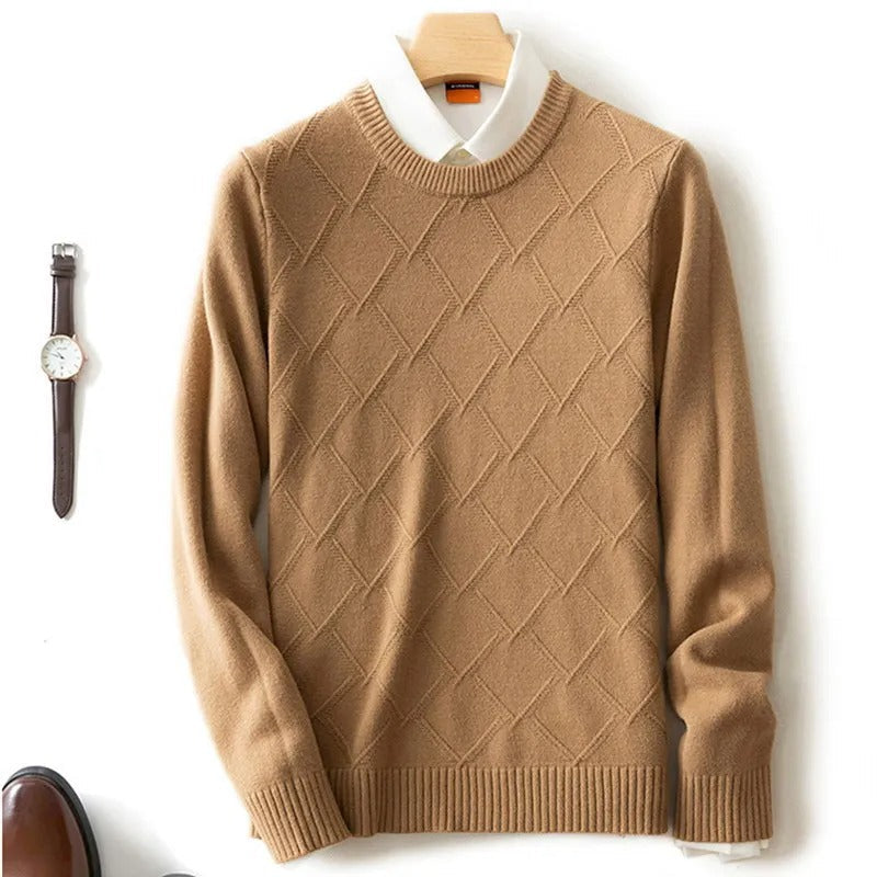 Men's Argyle Cashmere Sweater