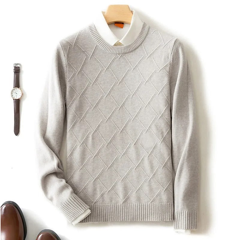Men's Argyle Cashmere Sweater