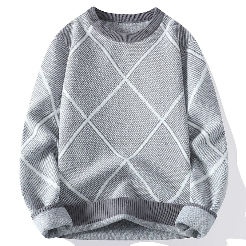 Argyle-sweater til mænd i komfortabelt design