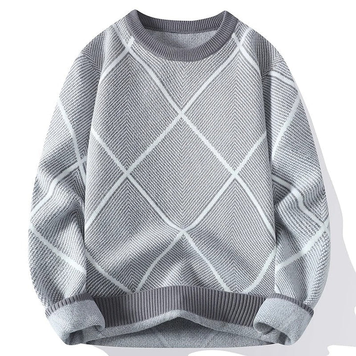 Argyle-sweater til mænd i komfortabelt design