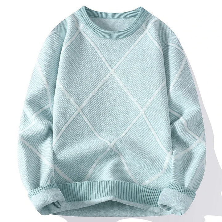 Argyle-sweater til mænd i komfortabelt design